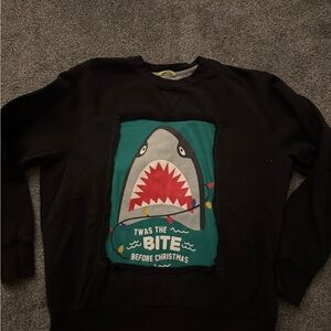 Shark Graphic Black Sweatshirt